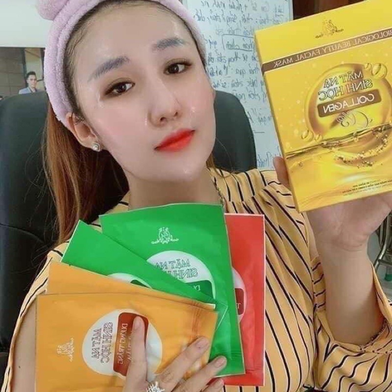 Mặt Nạ Sinh Học Collagen X3 ( Hộp 5 miếng ) Đông Anh Chính Hãng CTY
