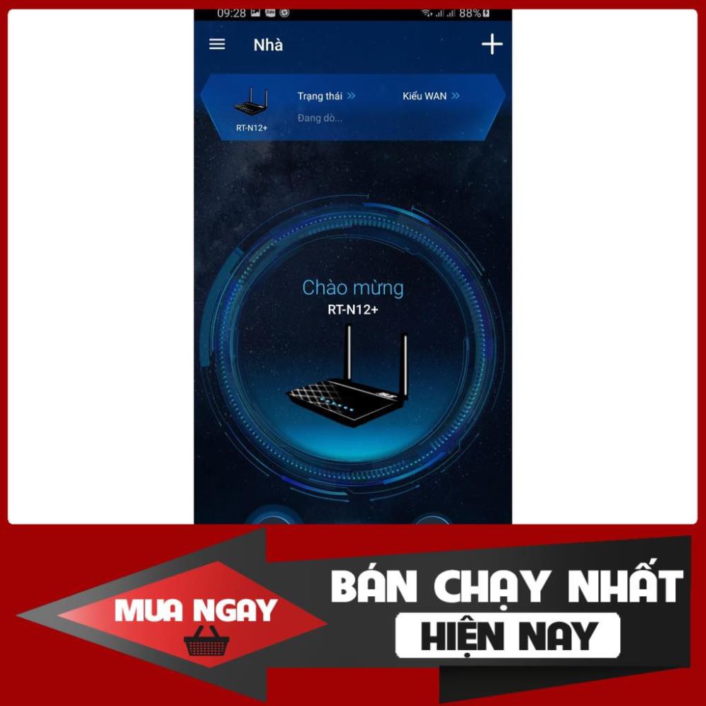 Bộ Phát Wifi Không Dây Asus RT-N12+ 300Mbps  (App quản lý từ xa, quản lý thời gian máy sử dụng)