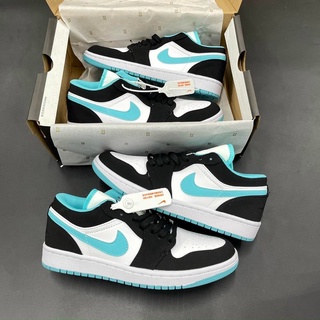 Giày sneaker Jordan Xanh Ngọc cổ thấp, Giày JD Jordan 1 low nữ nam Thời Trang Full Box Bill
