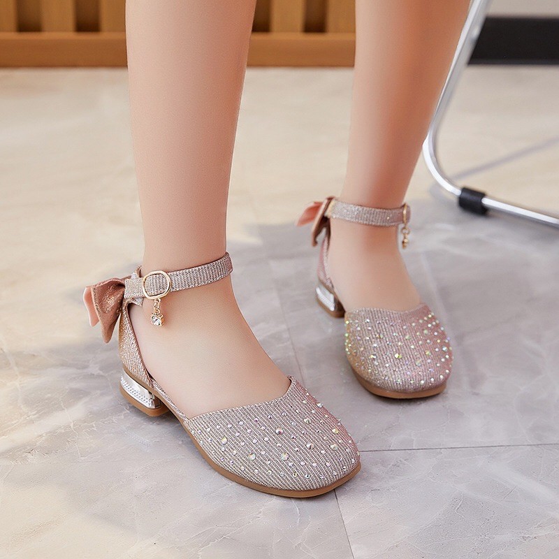 Giày búp bê đính ngọc công chúa cho bé