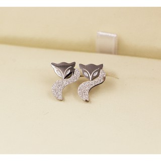 Bông Tai Titan Nữ Hồ Ly Chạm Cát Không Đen Không Gỉ TT 0414
