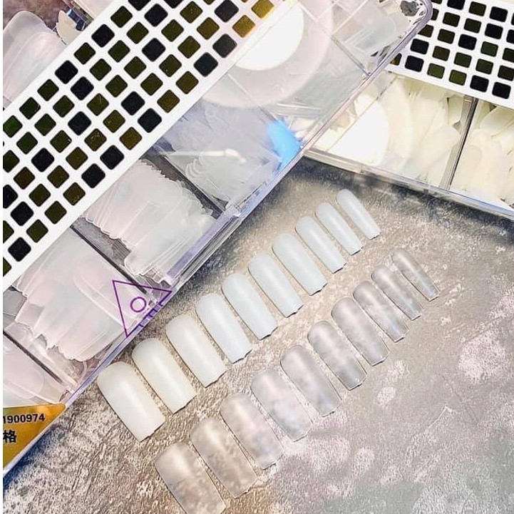 Móng úp nhám HSM các phom : thang , vuông , nhọn dài , nhon bầu