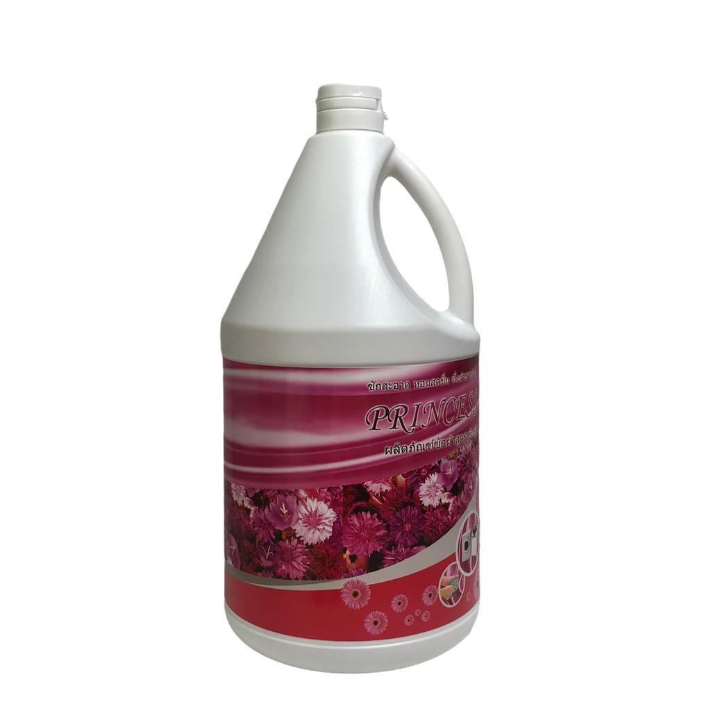 Nước giặt xả đậm đặc 2in1 hoa thiên nhiên PRINCESS 3500ml - Can nước giặt xả Thái Lan