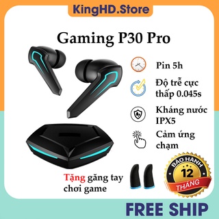 Tai Nghe Gaming Bluetooth 5.2 P30 Pro Tws, Tai Nghe Chơi Game Không Dây - Có Mic - Độ Trễ Cực Thấp 0.04s - Pin Cực Trâu