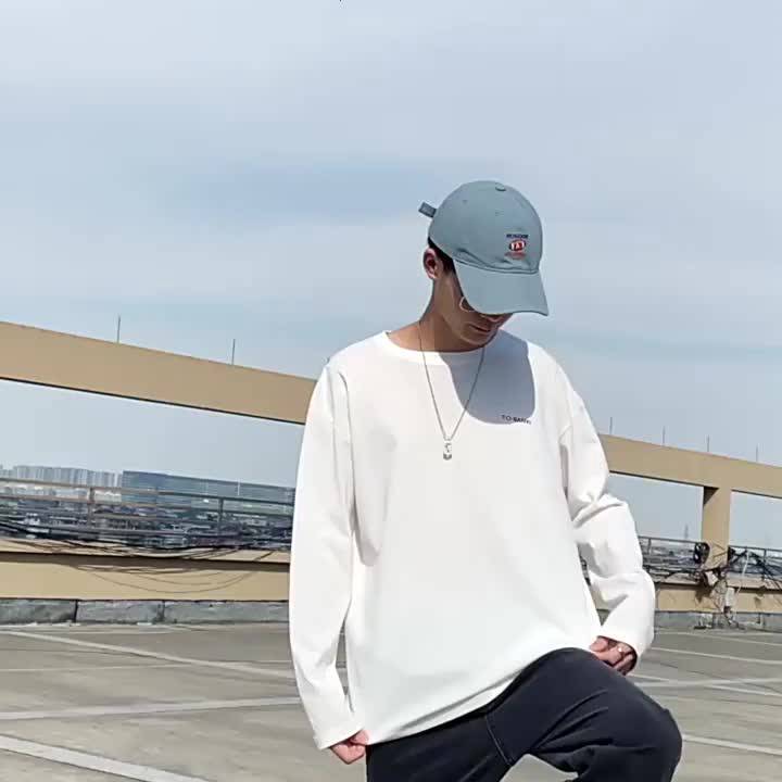 Áo thun dài tay in chữ TOBANYI form rộng, Áo phông dài tay unisex mặc phối bên trong siêu chất nam nữ đều mặc | BigBuy360 - bigbuy360.vn