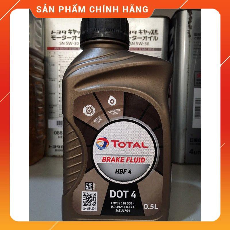 Mua Ngay Dầu phanh thắng Dot 4 Total HBF 4 0.5L lít Singapore ( nhớt thắng)