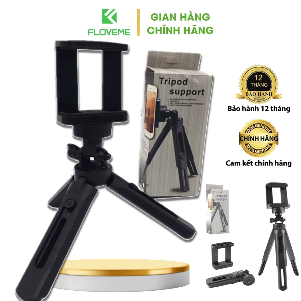 Chân Kẹp Điện Thoại Tripod Mini 3 chân MT01 (Kèm Đầu Kẹp), Kẹp Điện Thoại Bạch Tuộc 3 Chân