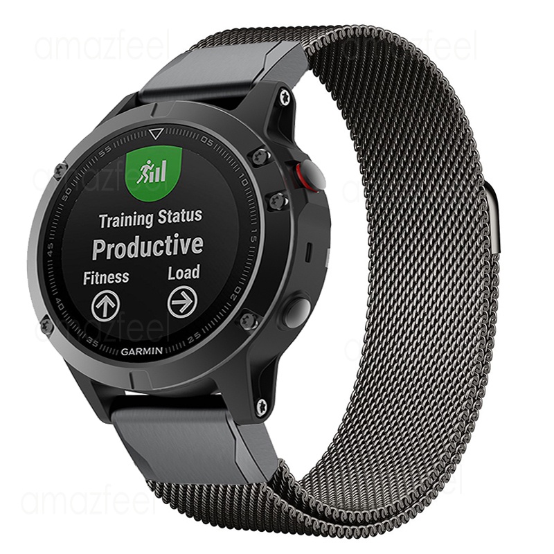 Dây Đeo Kim Loại 20 22 26mm Tháo Gỡ Nhanh Cho Đồng Hồ Thông Minh Garmin Fenix 7 7S 7X 6 6X Pro 5 5X Forerunner 935 945