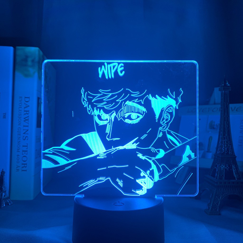 Đèn LED acrylic 3D họa tiết nhân vật Sangwoo trong Killing Stalking dùng để trang trí nội thất
