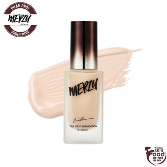 Kem Nền Che Phủ Hoàn Hảo, Giữ Lớp Nền Lâu Trôi Merzy The First Foundation 30ml A143