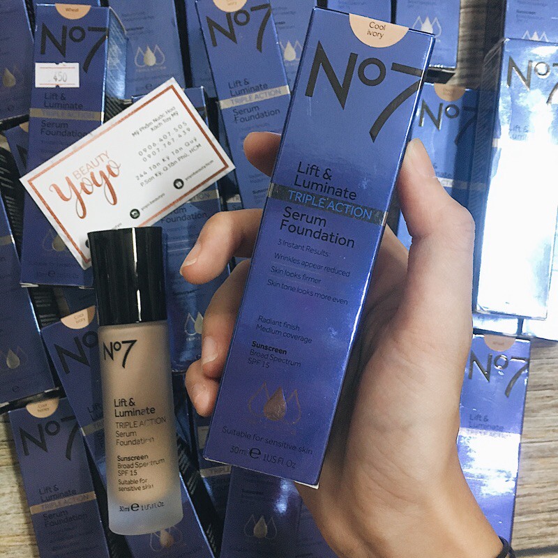 Kem nền dạng serum No7 Lift & Luminate Triple Action Serum Foundation | BigBuy360 - bigbuy360.vn