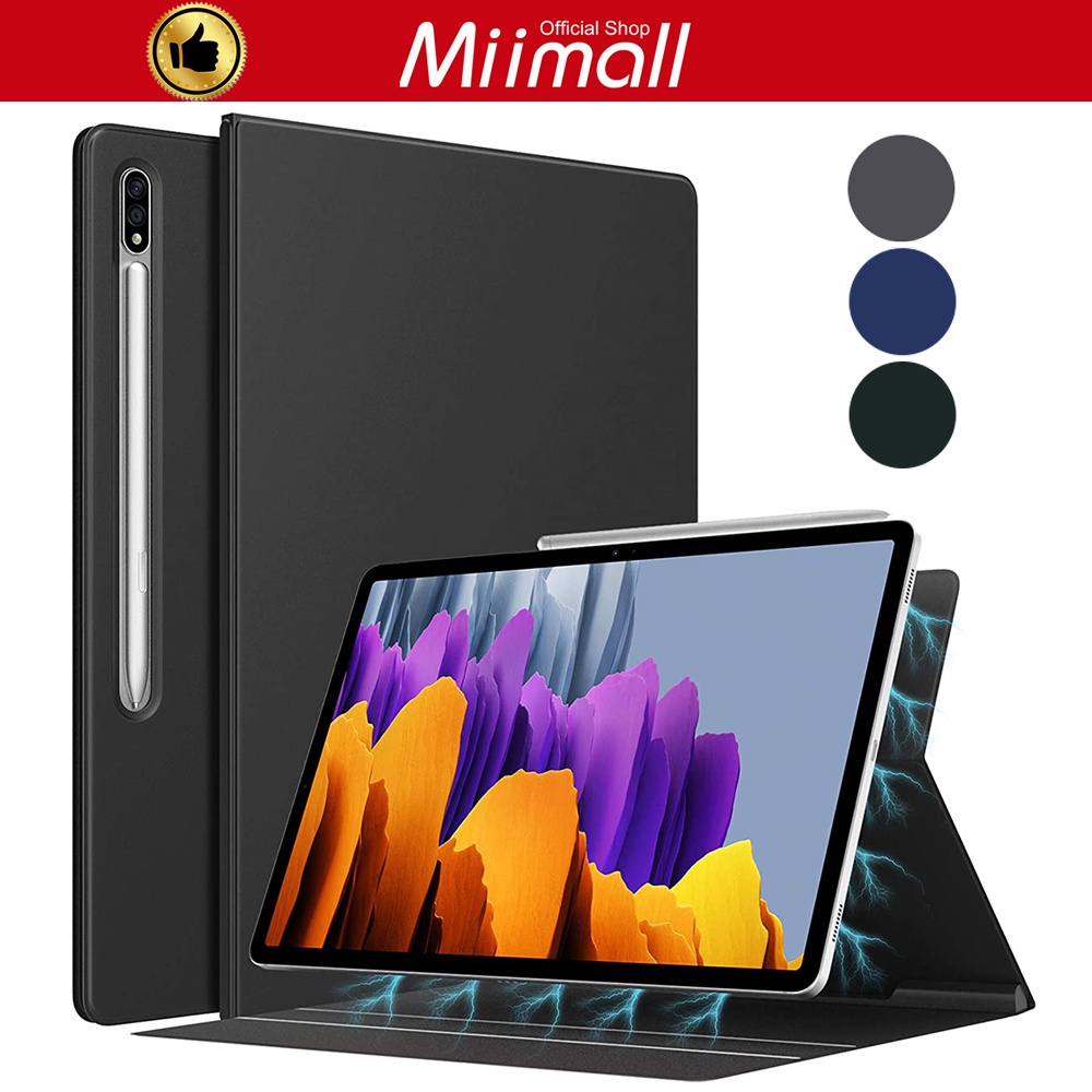 Miimall Bao Da Máy Tính Bảng Nam Châm Chế Độ Tắt / Mở Tự Động Cho Samsung Galaxy Tab S7 FE / S7 Plus / Tab S7 Plus / S7 FE