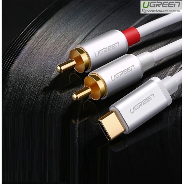 Cáp chuyển đổi USB Type C to RCA dài 3m chính hãng Ugreen 30737 cao cấp  - Phân Phối Chính Hãng