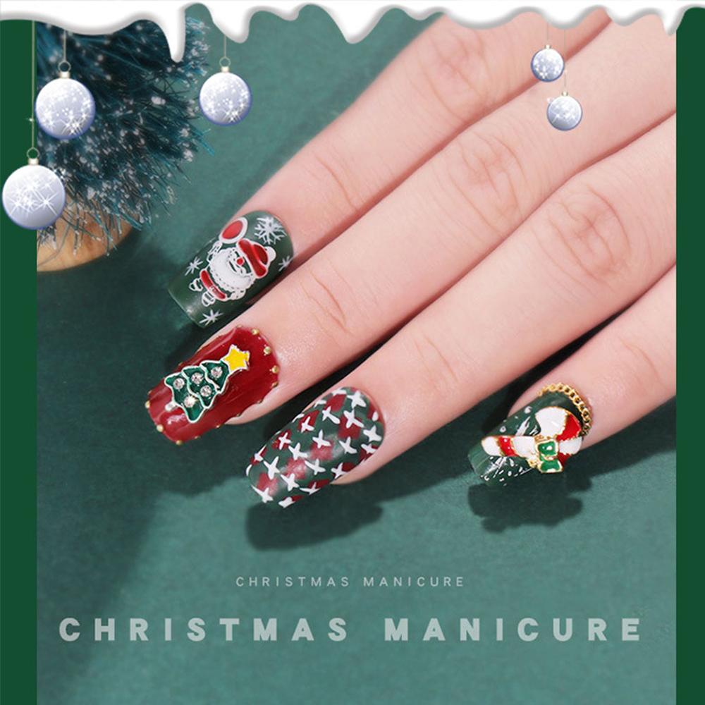 OCEANMAP Khuôn In Họa Tiết Trang Trí Móng Tay Chủ Đề Giáng Sinh
