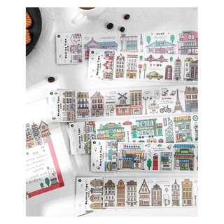 💒Sticker (33) mẫu dán hình ngôi nhà