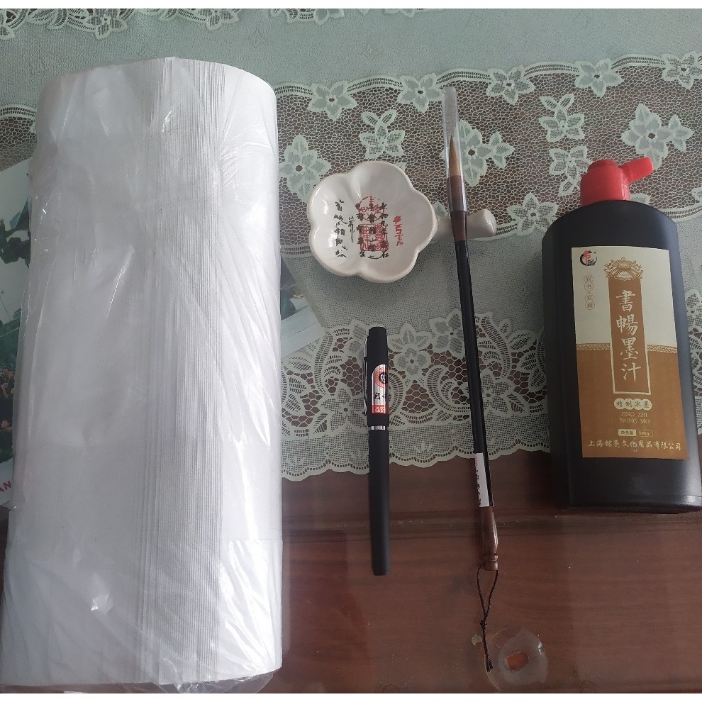 Đĩa đựng mực, nghiên mực gác bút đa năng Thư Pháp Dụng Phẩm