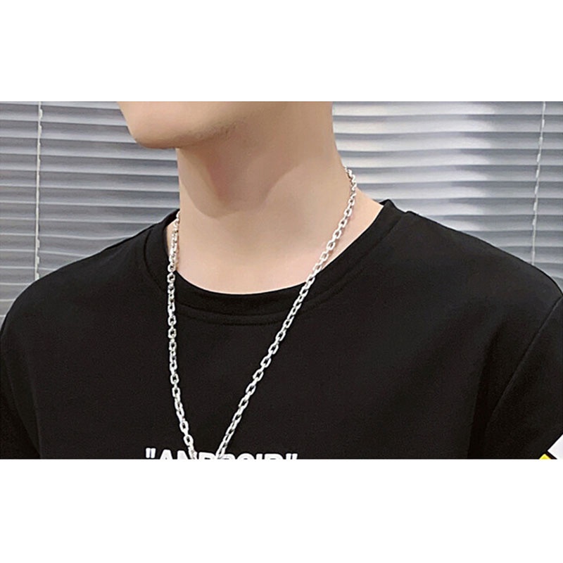 Áo Thun 100% Cotton Tay Ngắn Dáng Rộng Cổ Tròn In Hoạ Tiết Đơn Giản Trẻ Trung Cho Nam Giới