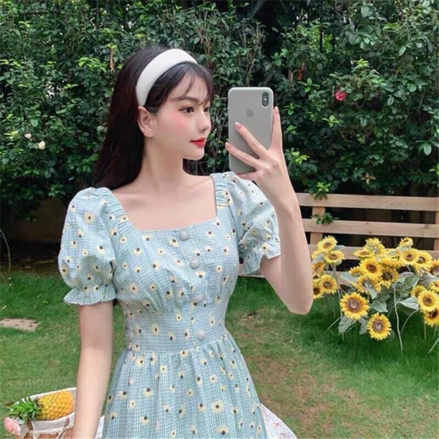 ĐẦM CÚC XANH siu xinh 🍋(sẵn)