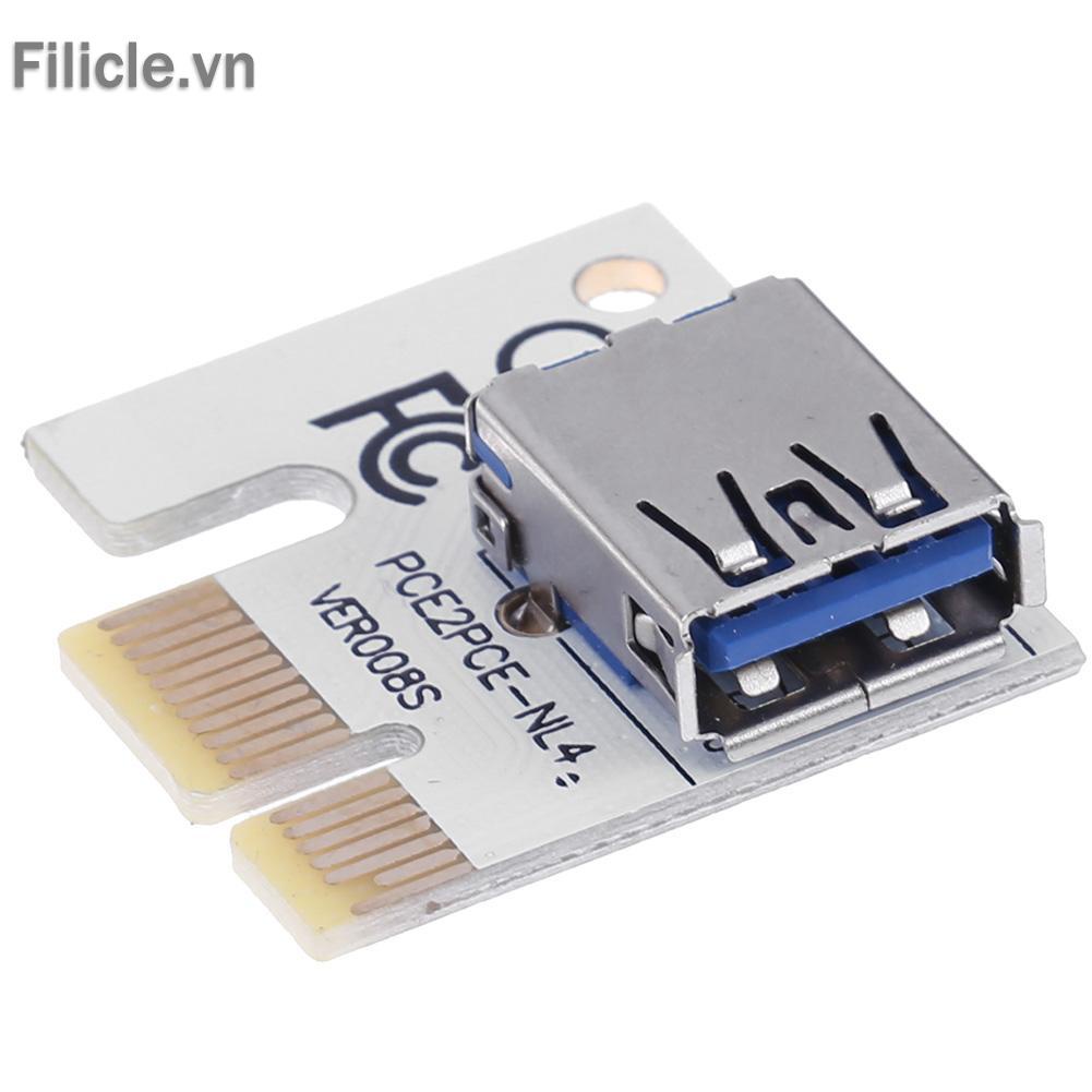 Thẻ đồ họa mở rộng FILICLE 3 cổng PCI-E 1x sang 16x cho máy đào bitcoin ETH BTC | WebRaoVat - webraovat.net.vn