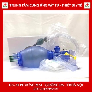 Bóp bóng ampu người lớn - trẻ em hỗ trợ thở hô hấp nhân tạo