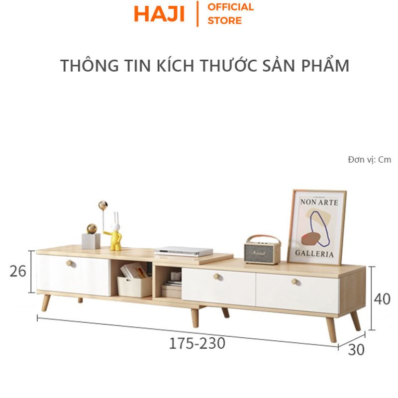 Kệ tivi điều chỉnh kích thước thông minh thiết kế sang trọng tiết kiệm diện tích HAJI A218