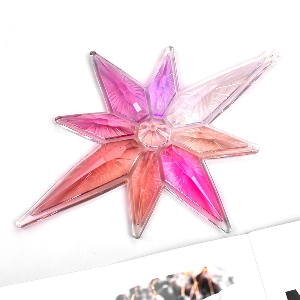 Mặt Dây Chuyền Hình Bát Giác Bằng Đất Sét Epoxy Resin DIY