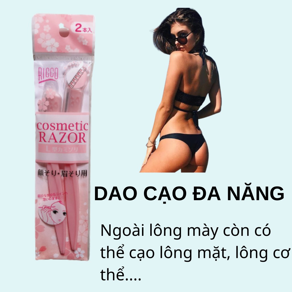 Combo 10 dao tỉa lông mày cạo lông mặt Nhật Bản - Có Video hướng dẫn