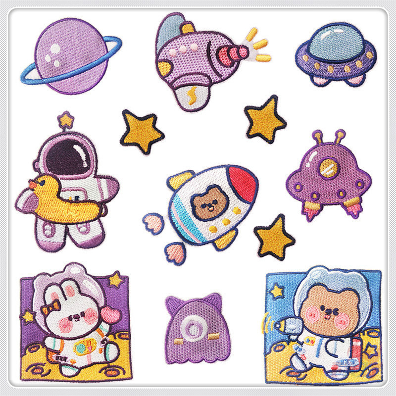 Miếng vá trang trí quần áo hình động vật dễ thương DIY