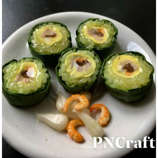 Đồ chơi đồ ăn giả : Mô hình món BÁNH TÉT