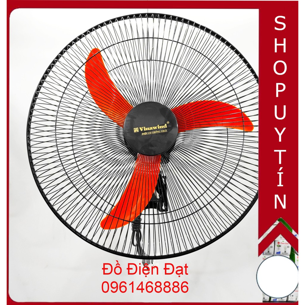 Quạt treo tường công nghiêp cánh đỏ, Quạt treo điện cơ thông nhất, Chính hãng, Bảo hành 12 tháng