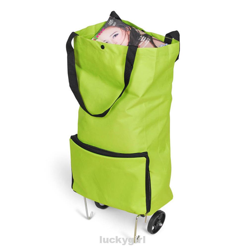 Home Multifunction Oxford Cloth Large Capacity Package Shopping Cart
