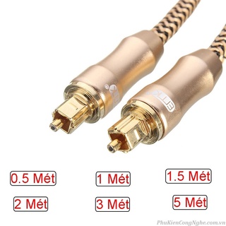 Cáp quang (mạ vàng 24k) - Cable Toslink OPTICAL - Dây optical Dài 1m-5m