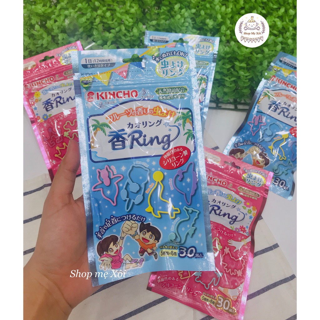 Túi 30 vòng đeo tay chân đuổi muối Kincho Nhật Bản