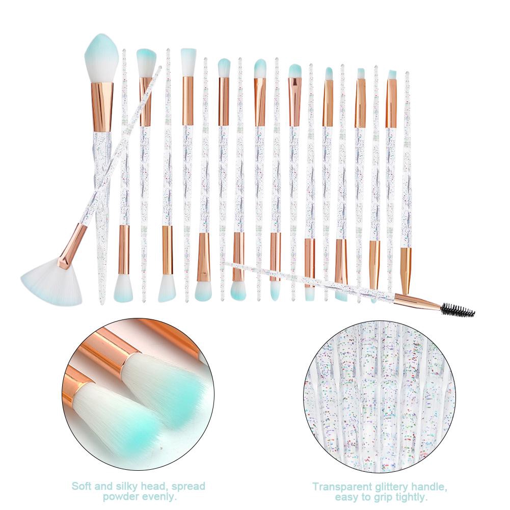 Bộ cọ trang điểm mắt tay cầm trong suốt thời