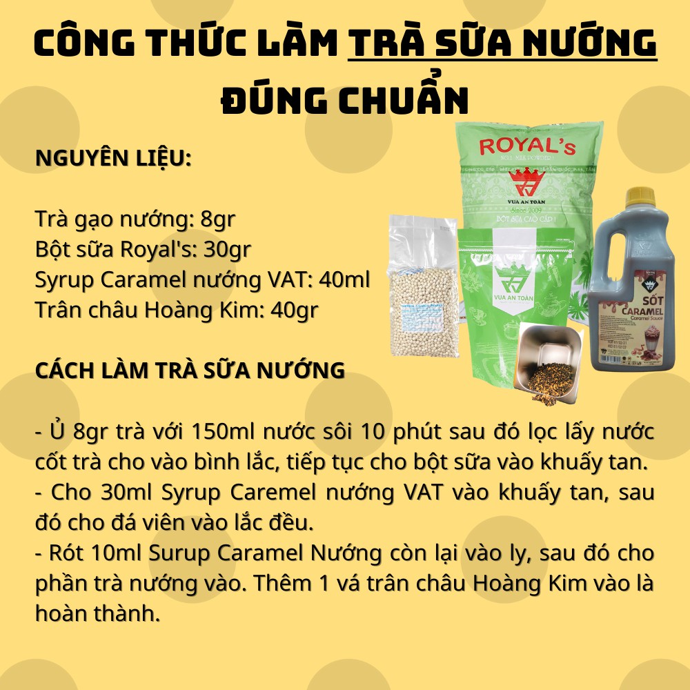 Sốt Nướng Caramel Làm Trà Sữa Nướng Can 2 Lít