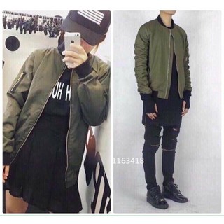 [New ]áo khoác kaki bomber nam nữ mới size XL