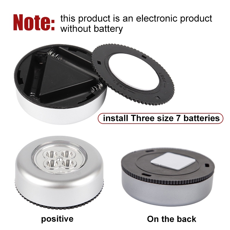 Touch Lamp Hand-Pressing Light Car Small Night Lamp Bedside Lamp Paste Wardrobe Reading Light