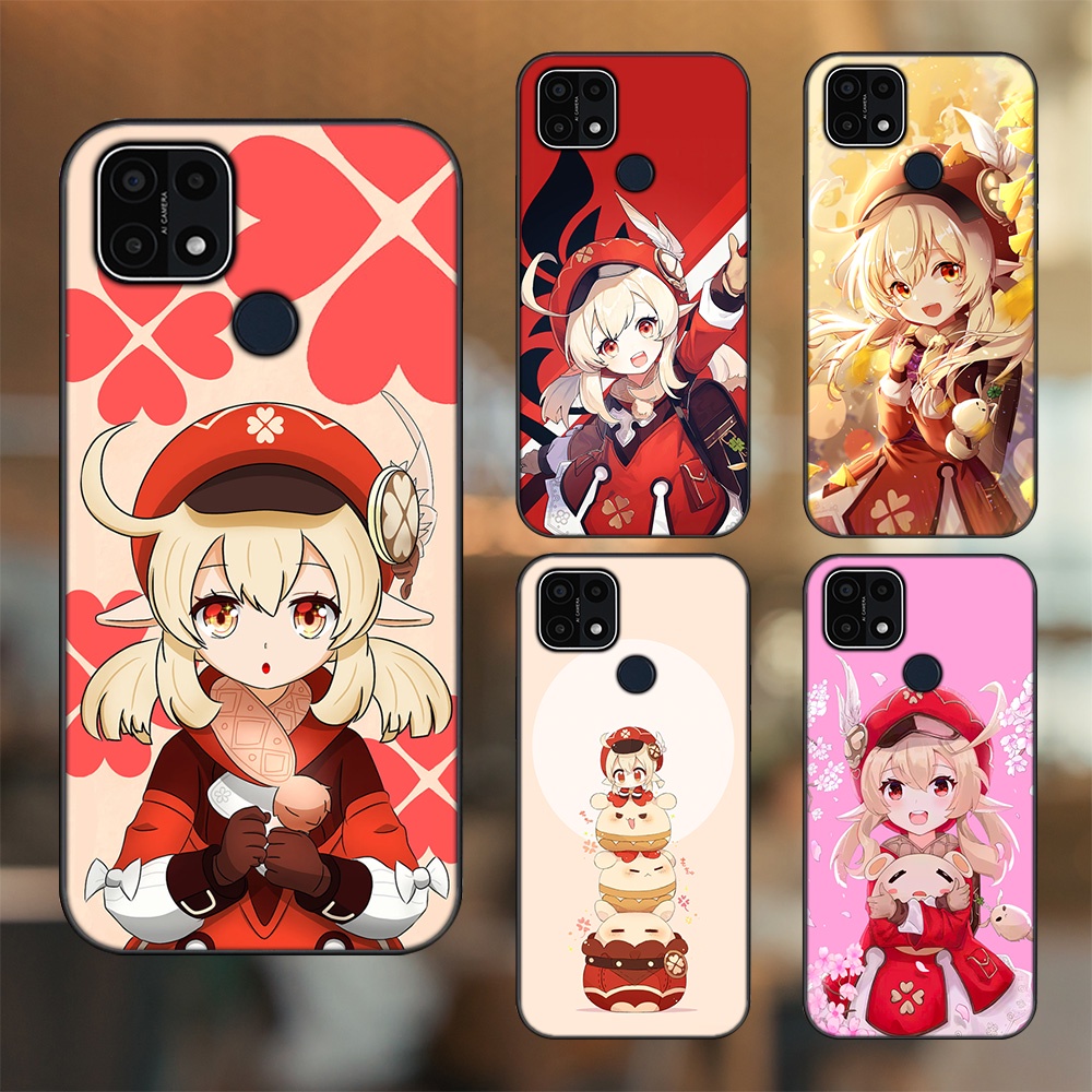 Ốp lưng Oppo A15, A15s viền đen in hình Klee Genshin Impact