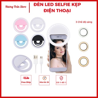 Đèn LED Selfie tạo ánh sáng mịn khi chụp ảnh, Đèn selfie hỗ trợ chụp ảnh, selfie, livestream - Tặng dây sạc