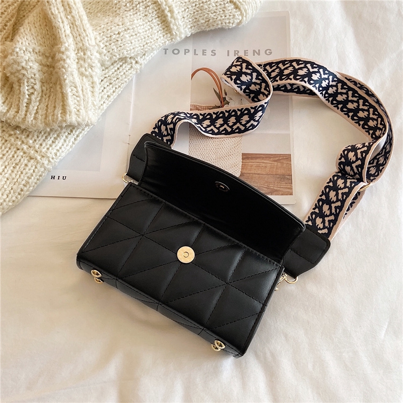 Túi thời trang đeo chéo họa tiết kim cương IELGY