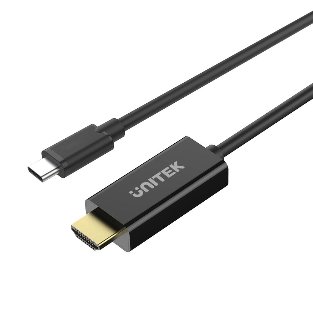 CÁP TYPE-C - HDMI 1M8 1.4 4K Y-HD 09006 UNITEK, CÁP CHUYỂN ĐỔI CỔNG TYPE-C RA HDMI KIM