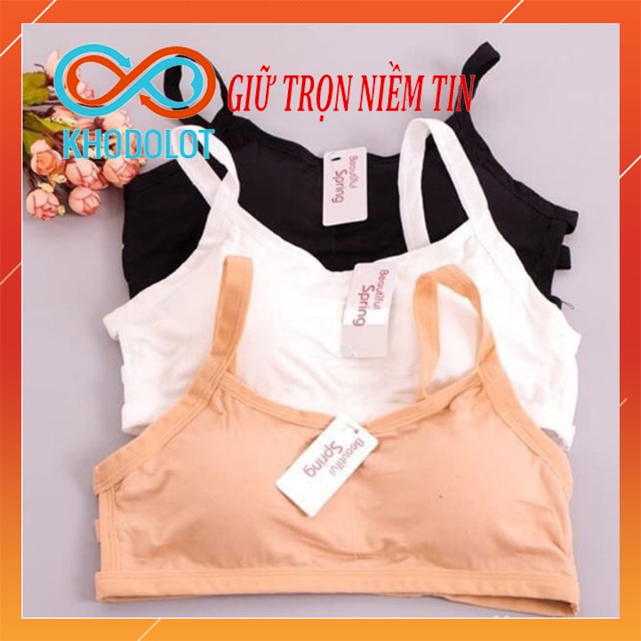 Áo ngực 3 dây cho trẻ em có mút đệm mỏng kiểu học sinh cấp 1 2 30-35Kg HOCSINH01
