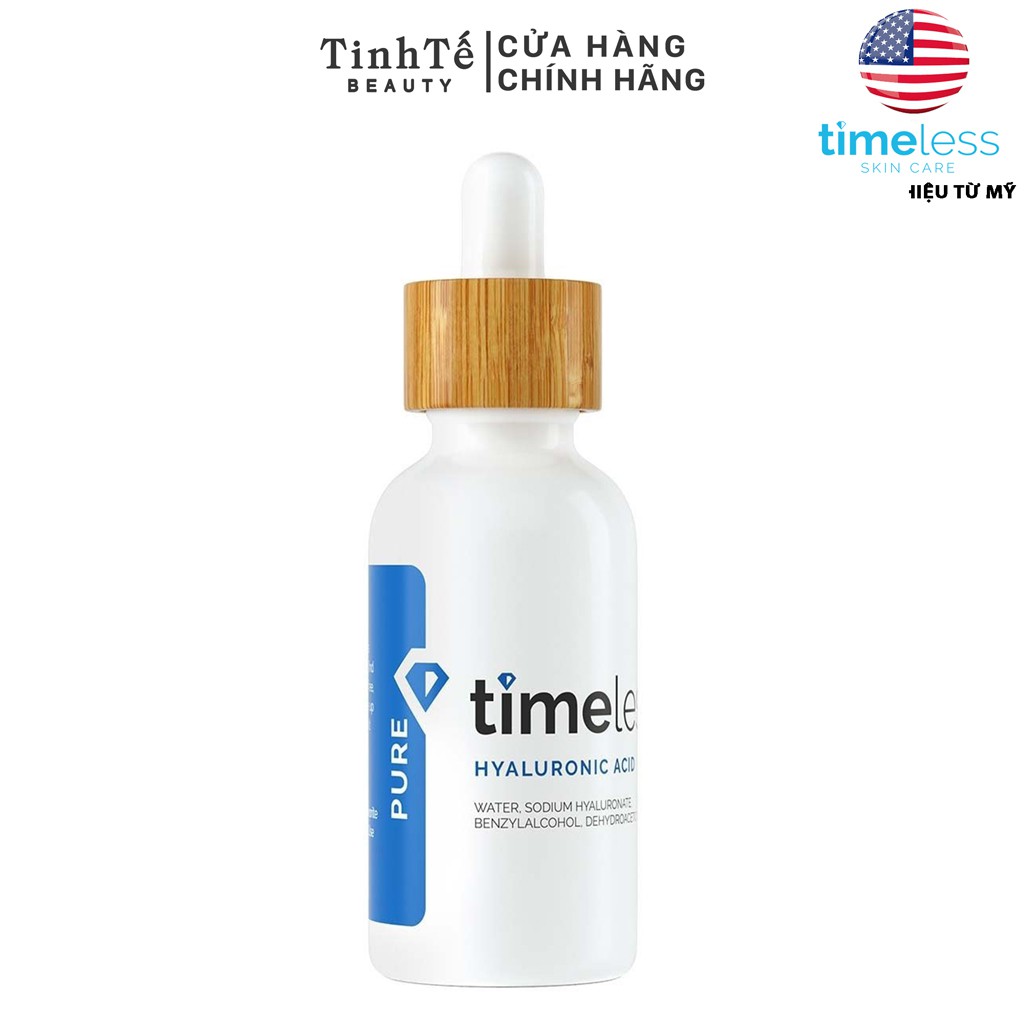 Serum cấp nước chuyên sâu Timeless Hyaluronic Acid 100% Pure 30ml