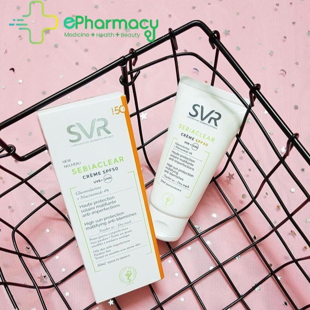 [Mã COS1904 giảm 8% đơn 300K] Kem Chống Nắng SVR Sebiaclear Creme Dành Cho Da Dầu Mụn SPF50 50ml | BigBuy360 - bigbuy360.vn