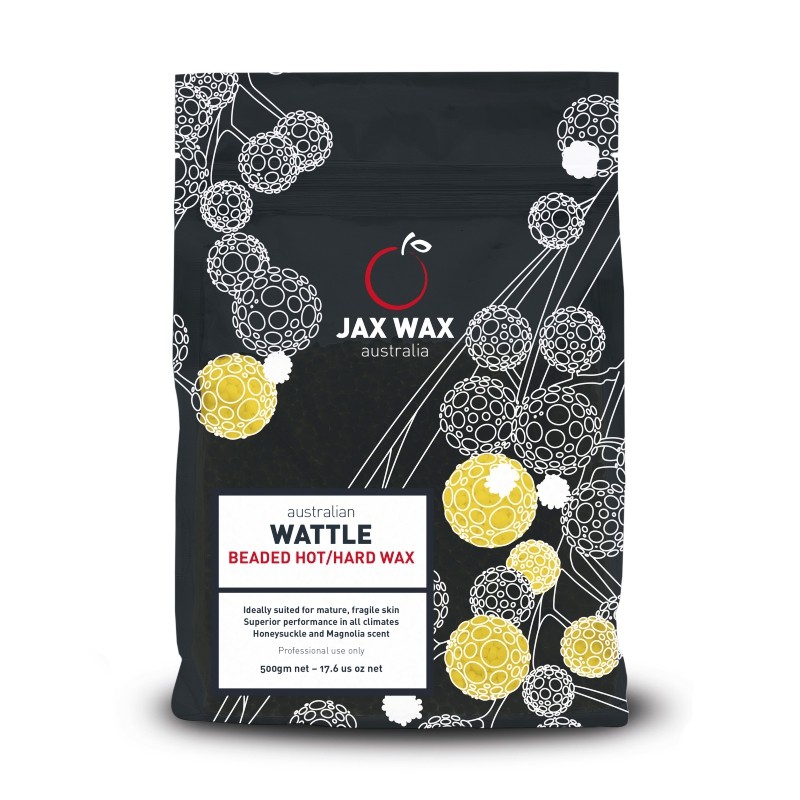 Sáp wax lông nóng Jax Wax Wattle 500g dạng hạt - lấy đi tận gốc nang lông từ cứng khỏe đến tơ mảnh mà không đỏ rát