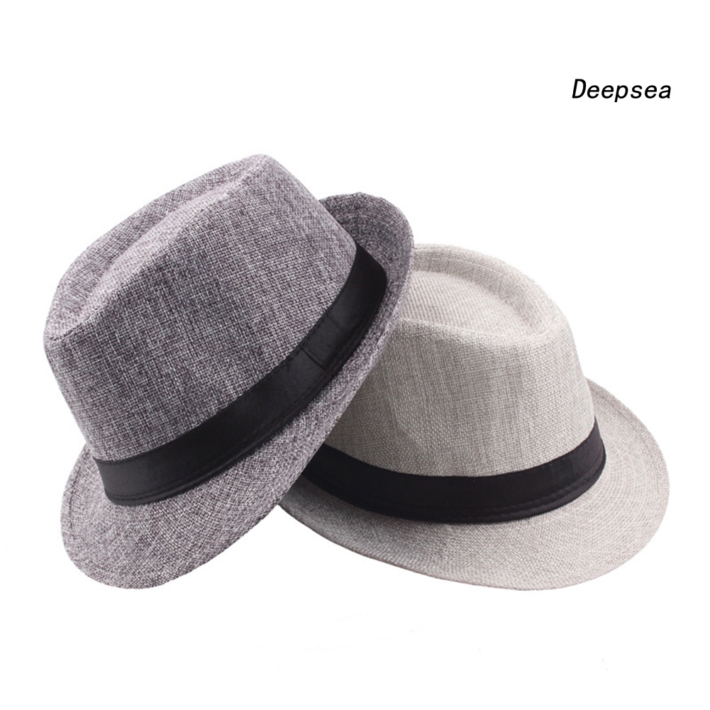 Áo Thun In Hình Dpss Thời Trang Năng Động❥Mũ Fedora Nỉ Rộng Vành Màu Trơn Chống Nắng Đi Biển Mùa Hè Cho Nam