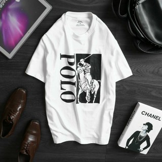 Áo thun cổ tròn in polo