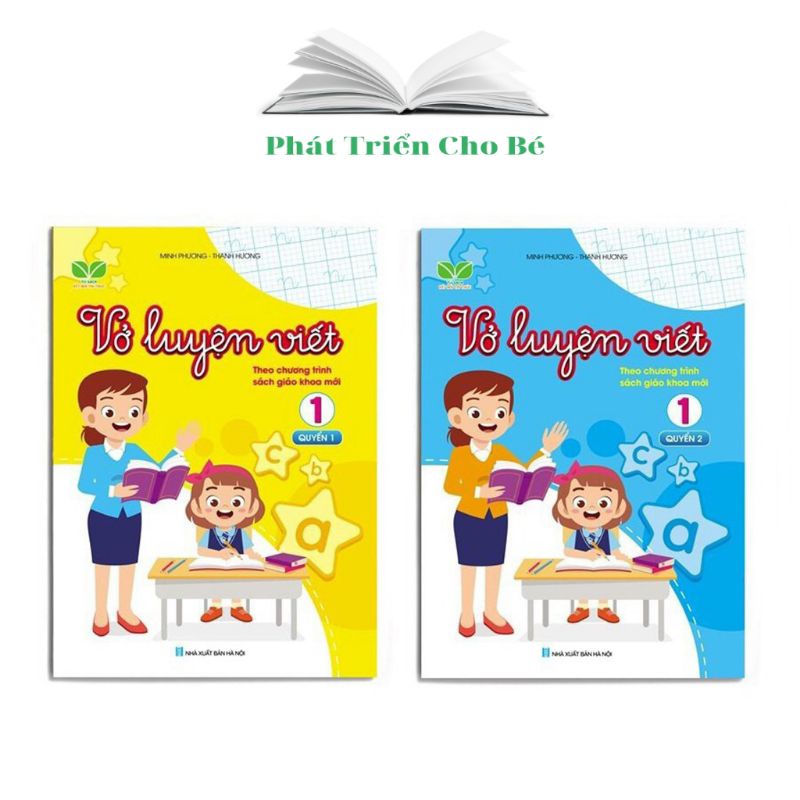 Sách - Vở luyện viết lớp 1 theo chương trình sách giáo khoa mới Kết nối tri thức (2 quyển)