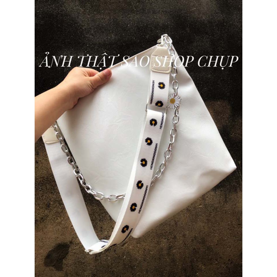 Túi đeo chéo nữ, túi đeo vai dây hoa cúc phong cách Hàn Quốc | BigBuy360 - bigbuy360.vn