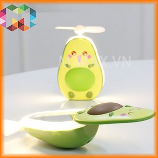 Quạt mini cầm tay hình quả bơ dễ thương tiện dụng | BigBuy360 - bigbuy360.vn